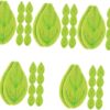 EXCEART 50 Pcs Felt Leaves Green Leaves Green Table Scatters Breastpin Felt Decor Small Flowers for Crafts Felt Stickers DIY Headdress Accessories Embroidery Leaves Leaf Shape Punch Needle